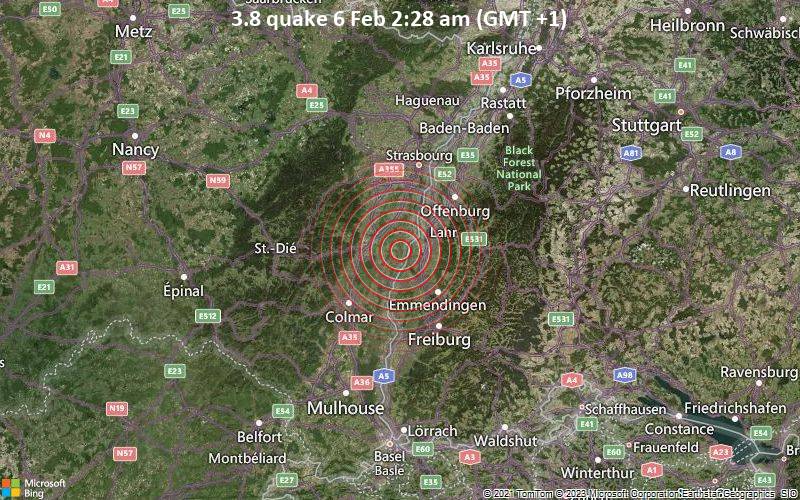 3.8 quake 6 Feb 2:28 am (GMT +1)