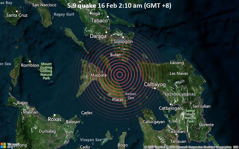 5.9 quake 16 Feb 2:10 am (GMT +8)