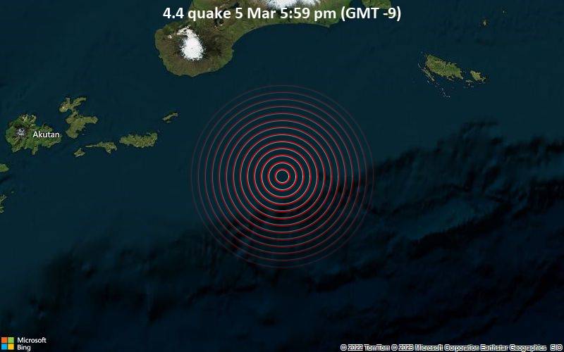 4.4 quake 5 Mar 5:59 pm (GMT -9)