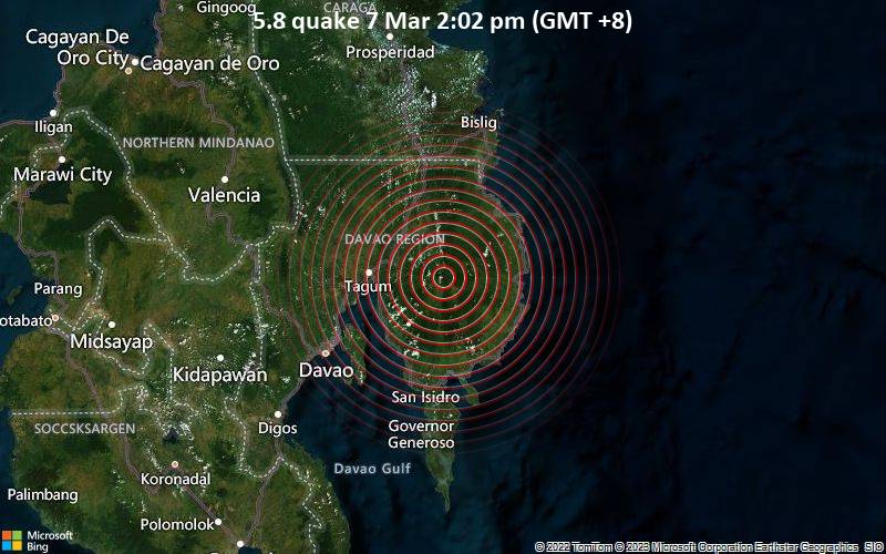 5.8 quake 7 Mar 2:02 pm (GMT +8)