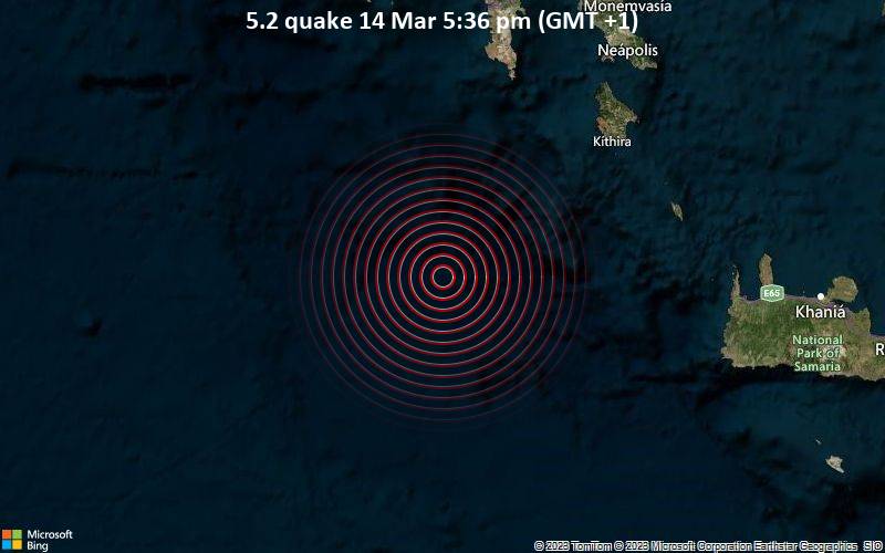 5.2 quake 14 Mar 5:36 pm (GMT +1)