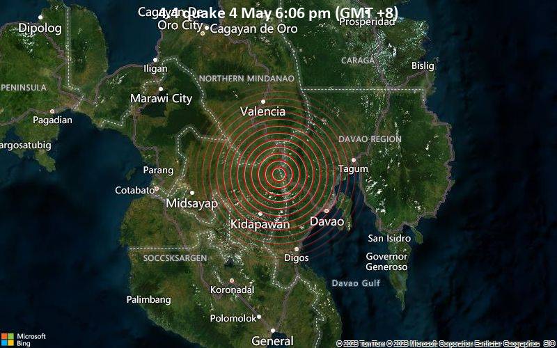 4.4 quake 4 May 6:06 pm (GMT +8)