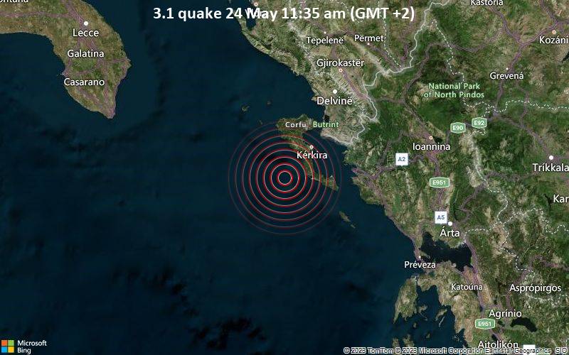 3.1 quake 24 May 11:35 am (GMT +2)