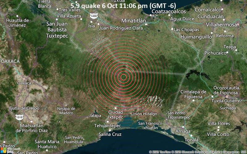 5.9 quake 6 Oct 11:06 pm (GMT -6)
