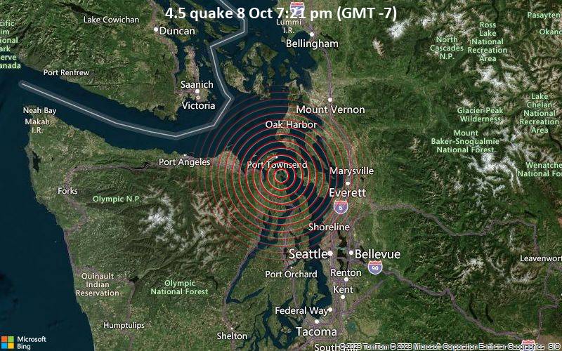 4.5 quake 8 Oct 7:21 pm (GMT -7)