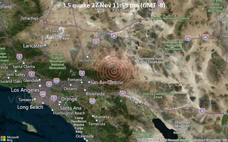 3.5 quake 27 Nov 11:59 pm (GMT -8)