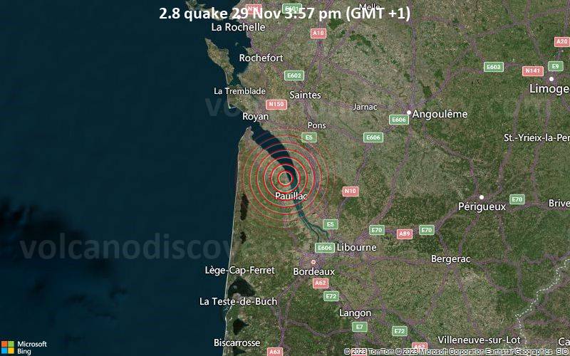 2.8 quake 29 Nov 3:57 pm (GMT +1)