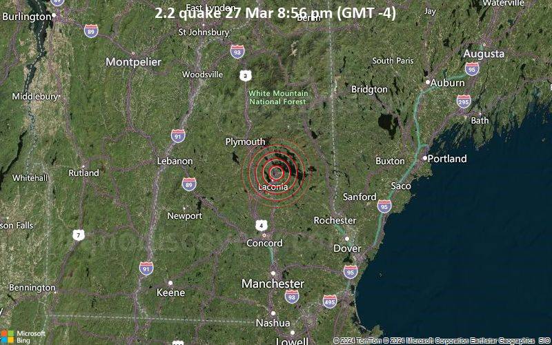 2.2 quake 27 Mar 8:56 pm (GMT -4)