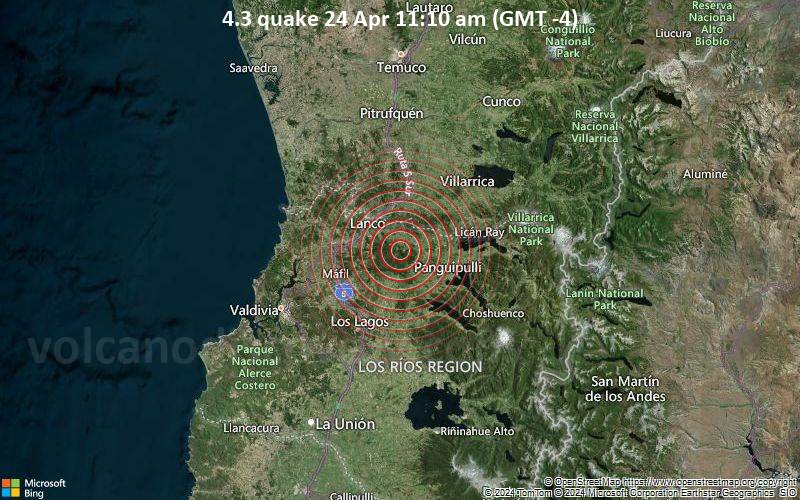 4.3 quake 24 Apr 11:10 am (GMT -4)