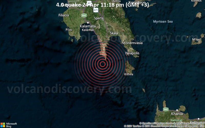 4.0 quake 24 Apr 11:18 pm (GMT +3)