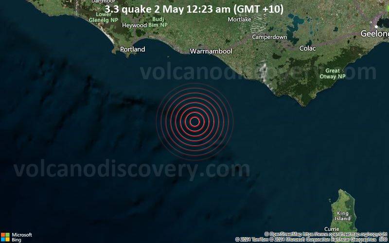 3.3 quake 2 May 12:23 am (GMT +10)