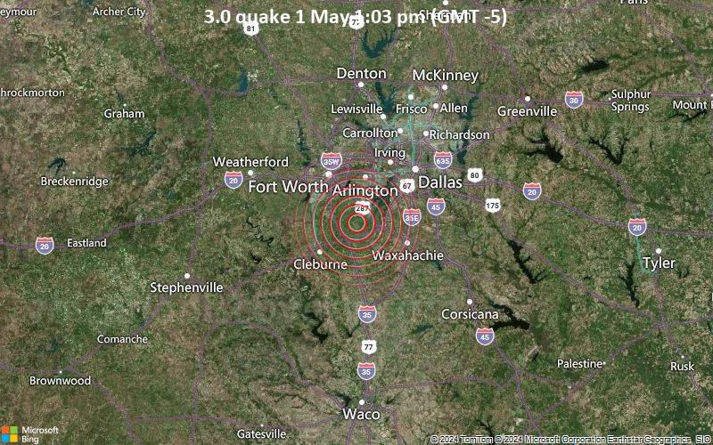 3.0 quake 1 May 1:03 pm (GMT -5)