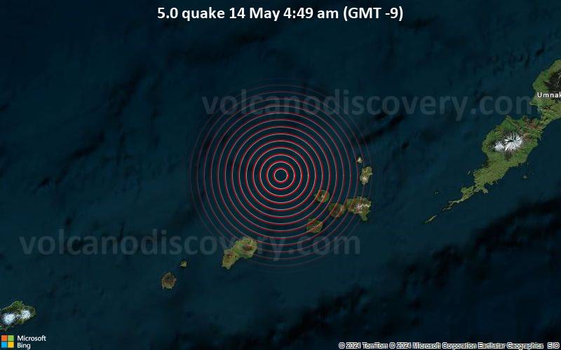 5.0 quake 14 May 4:49 am (GMT -9)