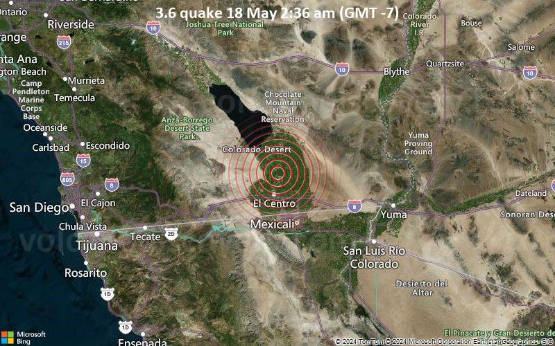 3.6 quake 18 May 2:36 am (GMT -7)