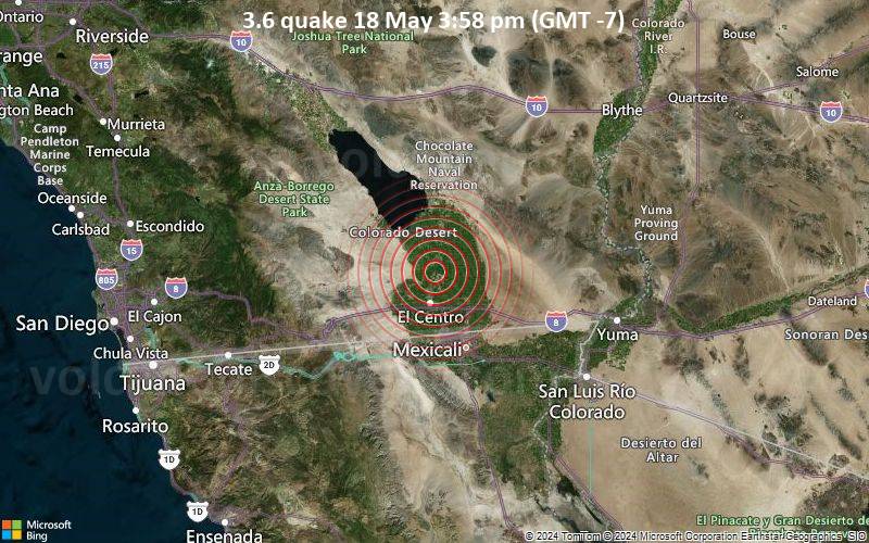 3.6 quake 18 May 3:58 pm (GMT -7)