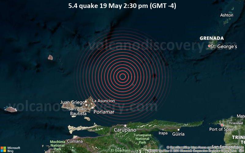 5.4 quake 19 May 2:30 pm (GMT -4)