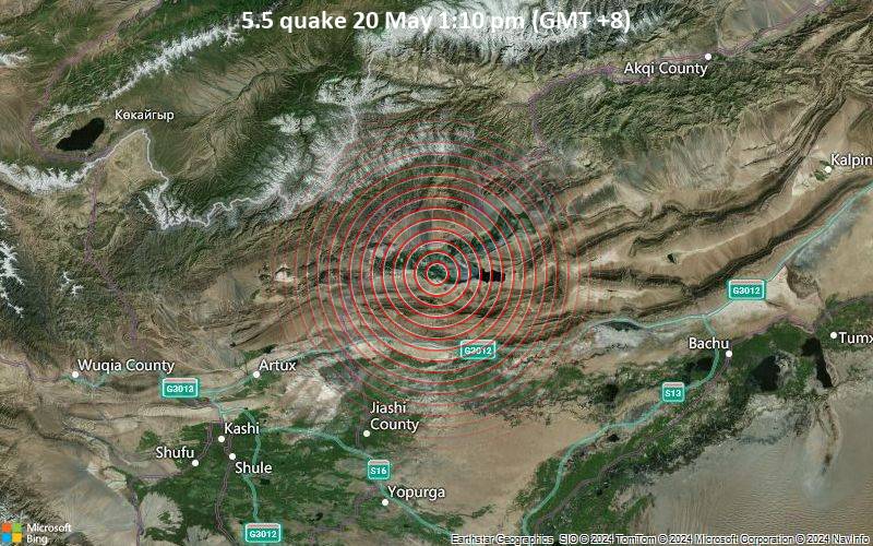 5.5 quake 20 May 1:10 pm (GMT +8)