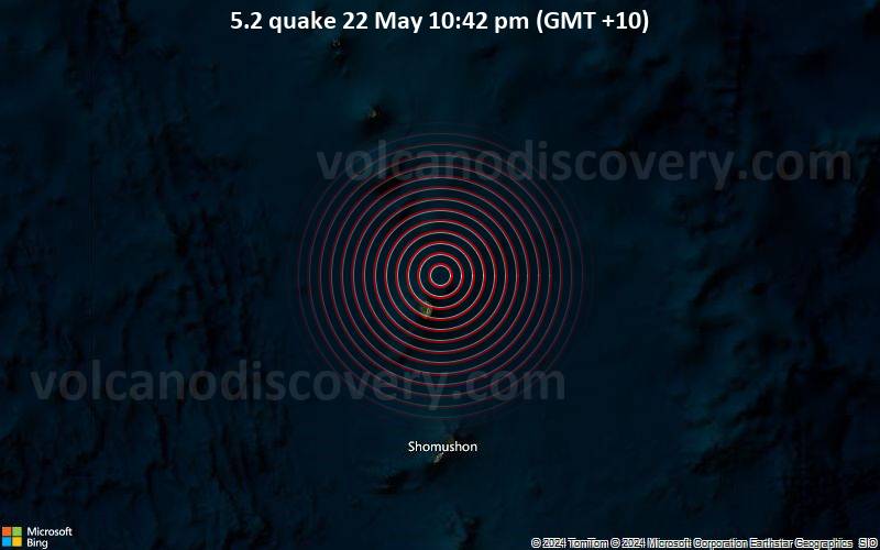 5.2 quake 22 May 10:42 pm (GMT +10)