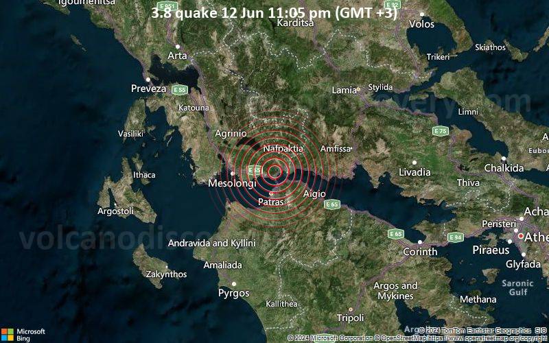 3.8 quake 12 Jun 11:05 pm (GMT +3)