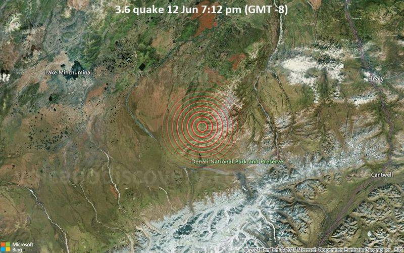 3.6 quake 12 Jun 7:12 pm (GMT -8)