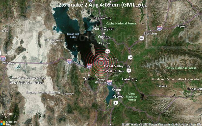 2.6 quake 2 Aug 4:09 am (GMT -6)