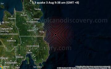 5.3 quake 3 Aug 9:38 am (GMT +8)