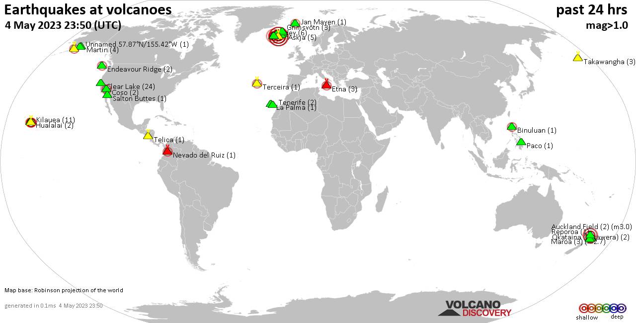 Quakes At Volcanoes 04052023 
