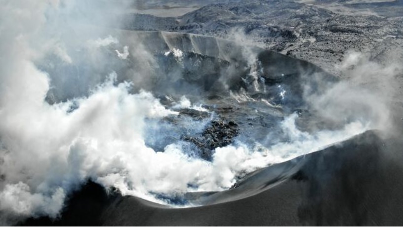 New lava dome within the summit crater at Sabancaya volcano (image: INGEMMET)
