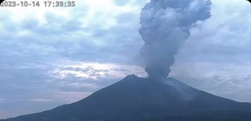 Fuerte erupción de Sakurajima hoy (Imagen: ZAIHOCH)