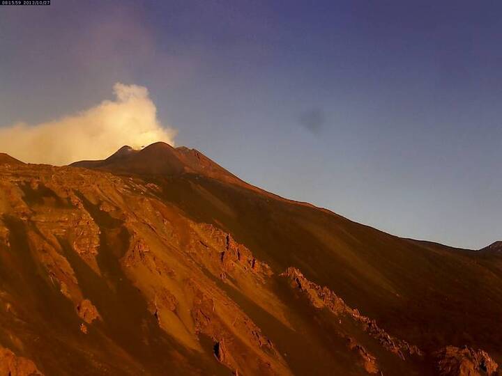 Etna's New SE crater this morning