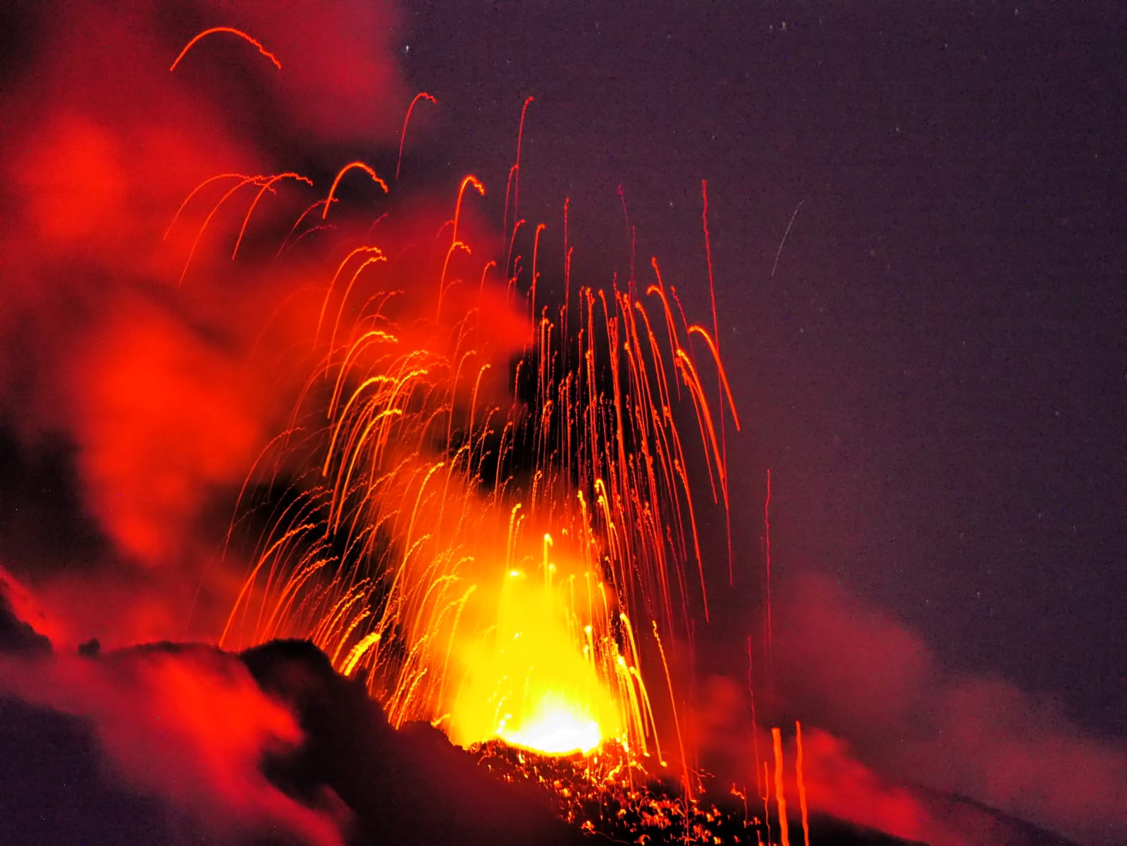Stromboli in eruption seen during our tour in Oct 2022