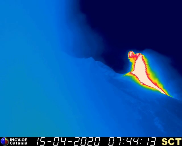 Strong strombolian eruption from the main northern vent of Stromboli