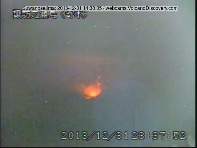 Strong activity at Suwanose-jima volcano (JMA webcam)