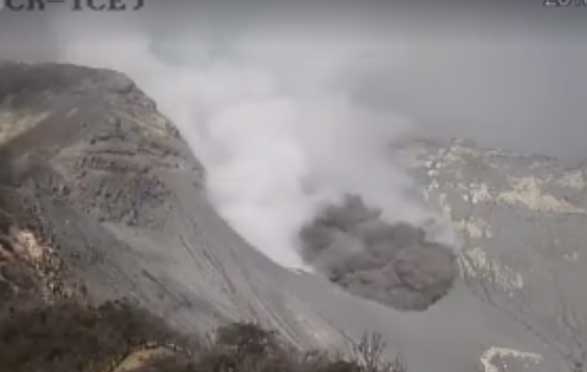 Eruption of Turrialba yesterday