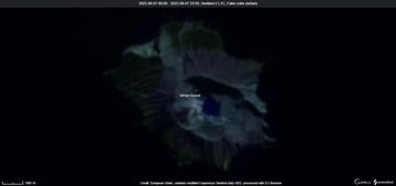कल उपग्रह से दिखाई देने वाला व्हाइट आइलैंड (छवि: प्रहरी 2)