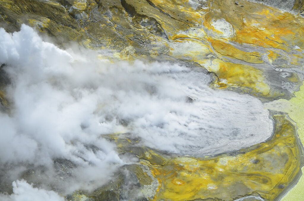 White Island Volcano (New Zealand): Continuous Emissions of Steam and ...