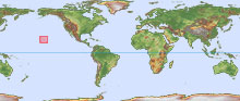 Sketch map of Hawaii's location