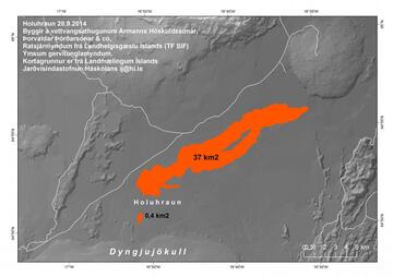 Lava flow map as of 20 Sep (Institute of Earth Sciences)