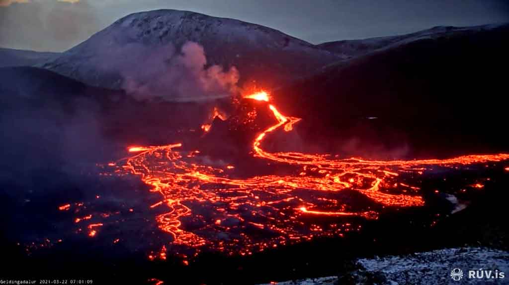 Reykjanes Peninsula, Iceland, Eruption 2021 Eruption and Activity