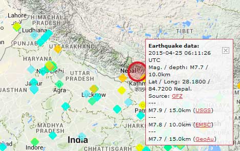 Erdbeben in Nepal: seit 2024