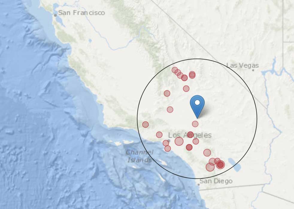 Earthquake near me glendale