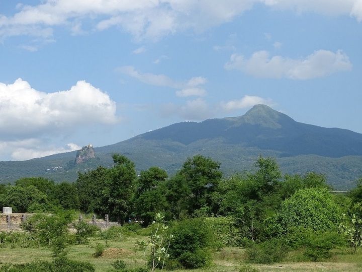 View of Popa volcano