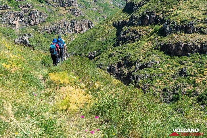 A trail in Kasakh gorge