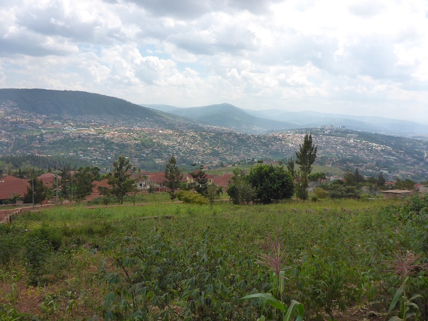 View onto part of Kigali, Rwanda´s capital that is spread across a number of hills and valleys