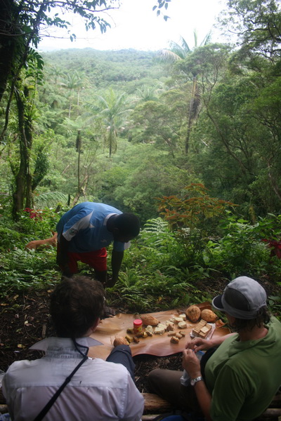 Refreshments during the hike