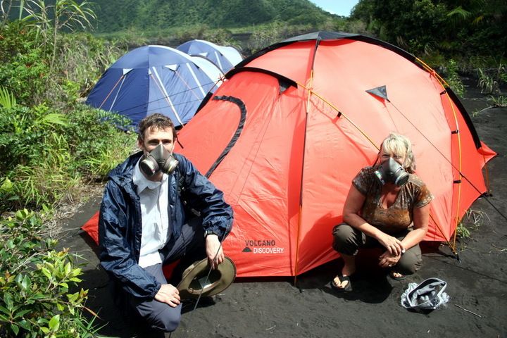 Camping site of Volcano Discovery