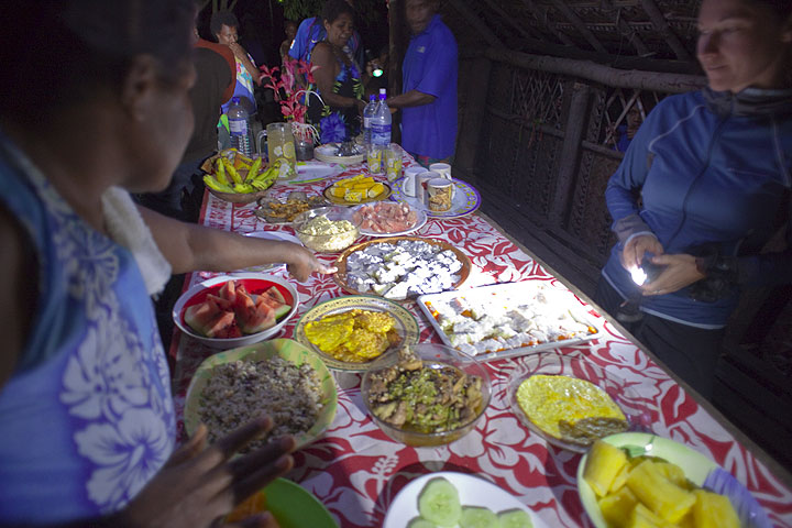 Cuisine traditionnelle à Lalinda (Ambrym)