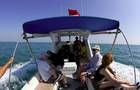 Multiple hours privat boat transfer to the island group of Krakatau