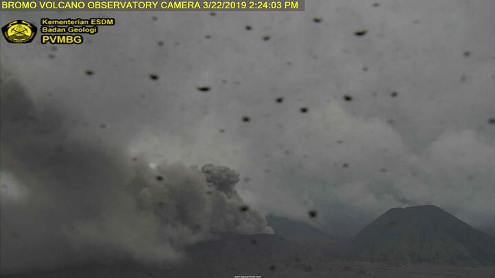 Eruption of Bromo in Mar 2019