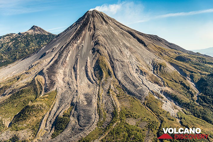 View of Colima stratovolcano